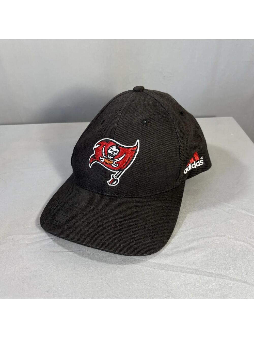 NWT Adidas Tampa Bay Buccaneers Bucco Bruce Hat OSFM Black Throwback NFL Cap